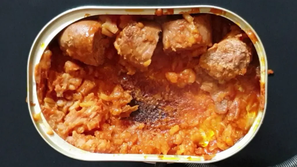 순식간에 거의 다 먹어버린 프랑스 전투식량